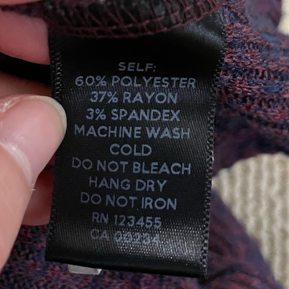 Purple Lord & Taylor Design Lab Long Sleeve - Picture 6 of 7